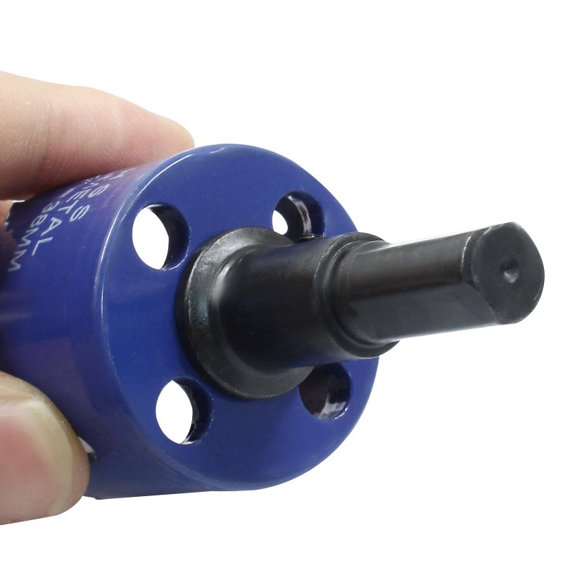 Luomorgo 6 1/8 inch 155mm Hole Saw, 1 1/4 inch Cutting Depth HSS Bi-Metal Hole Cutter with Hex Shank Drill Bit Adapter for Wood Cornhole Boards Plastic Drywall Fiberboard - Image 3